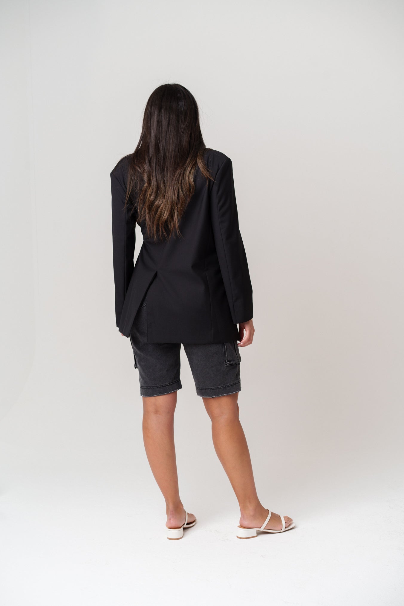 Black Blazer with Side Button