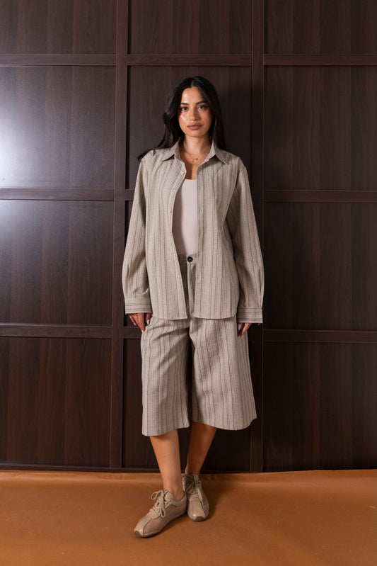 Striped Bermuda Set
