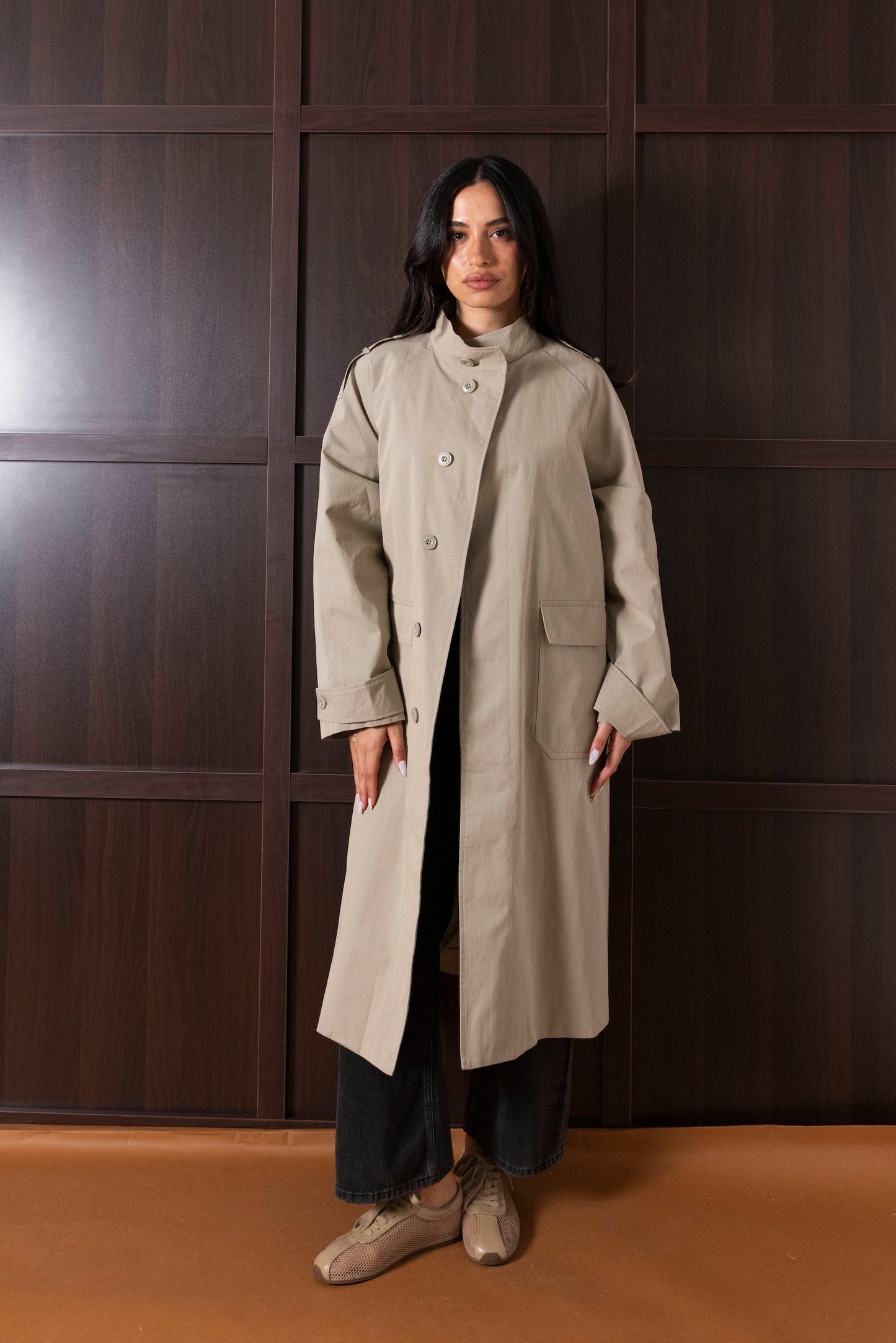 Stand Collar Minimal Trench