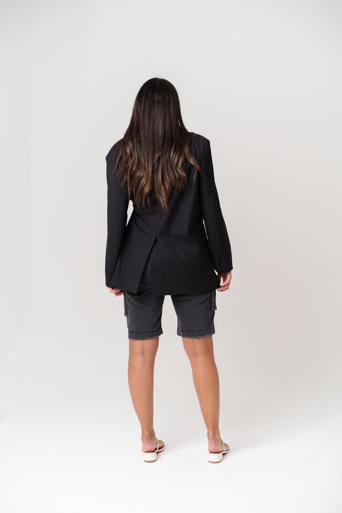 Black Blazer with Side Button