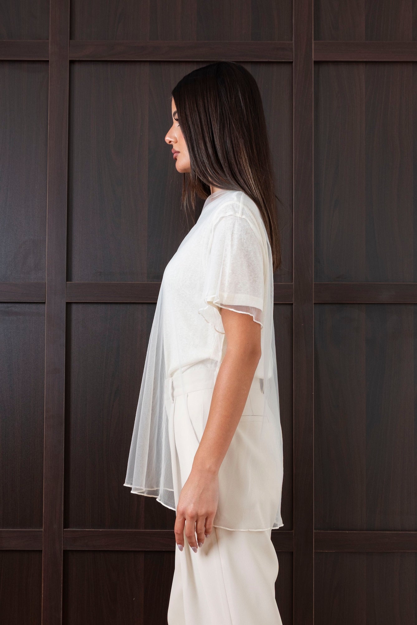 Cotton Tops with Sheer