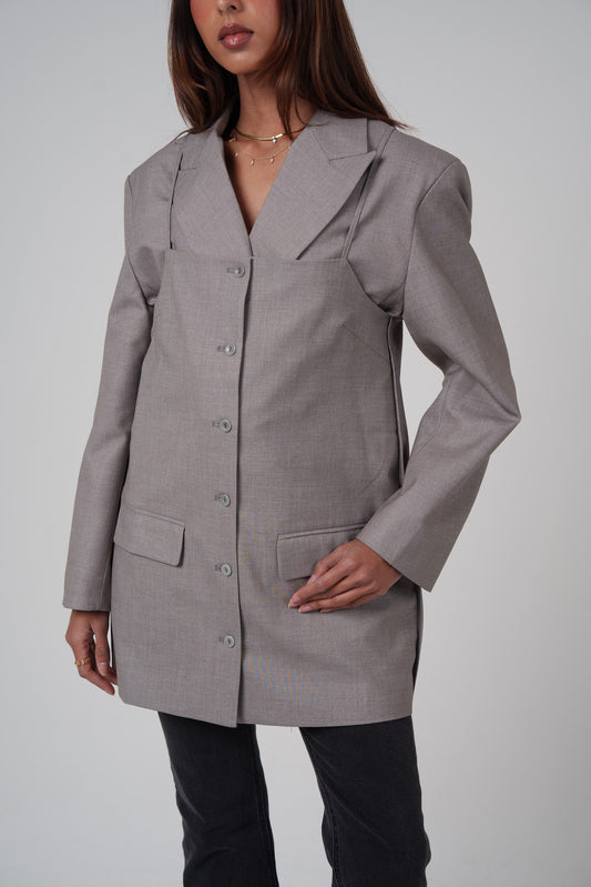 Structured Oversized 2 Piece Blazer