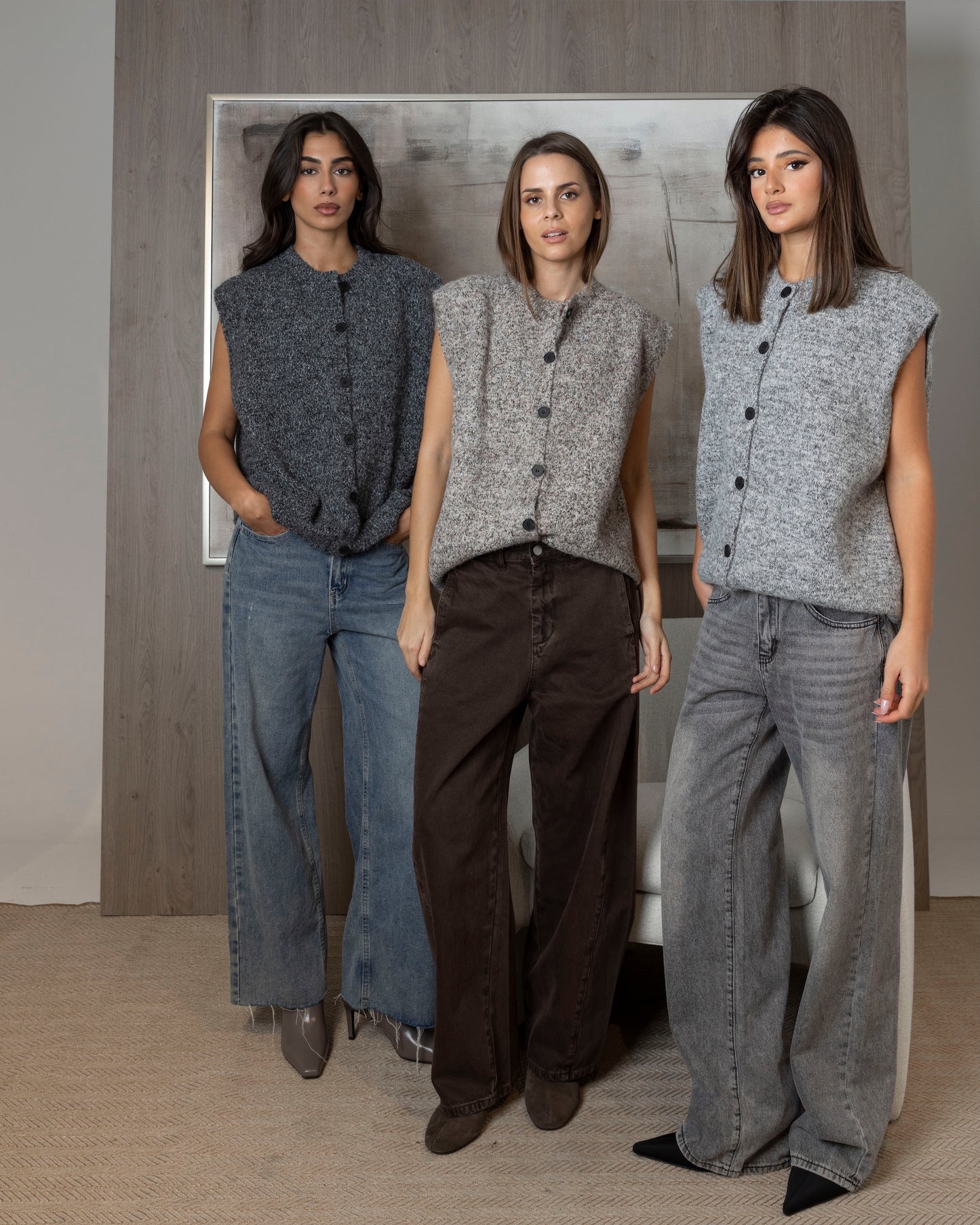 Oversized Cardigan Vest (3 Colors)