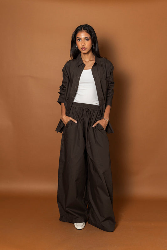 Brown Poplin Set