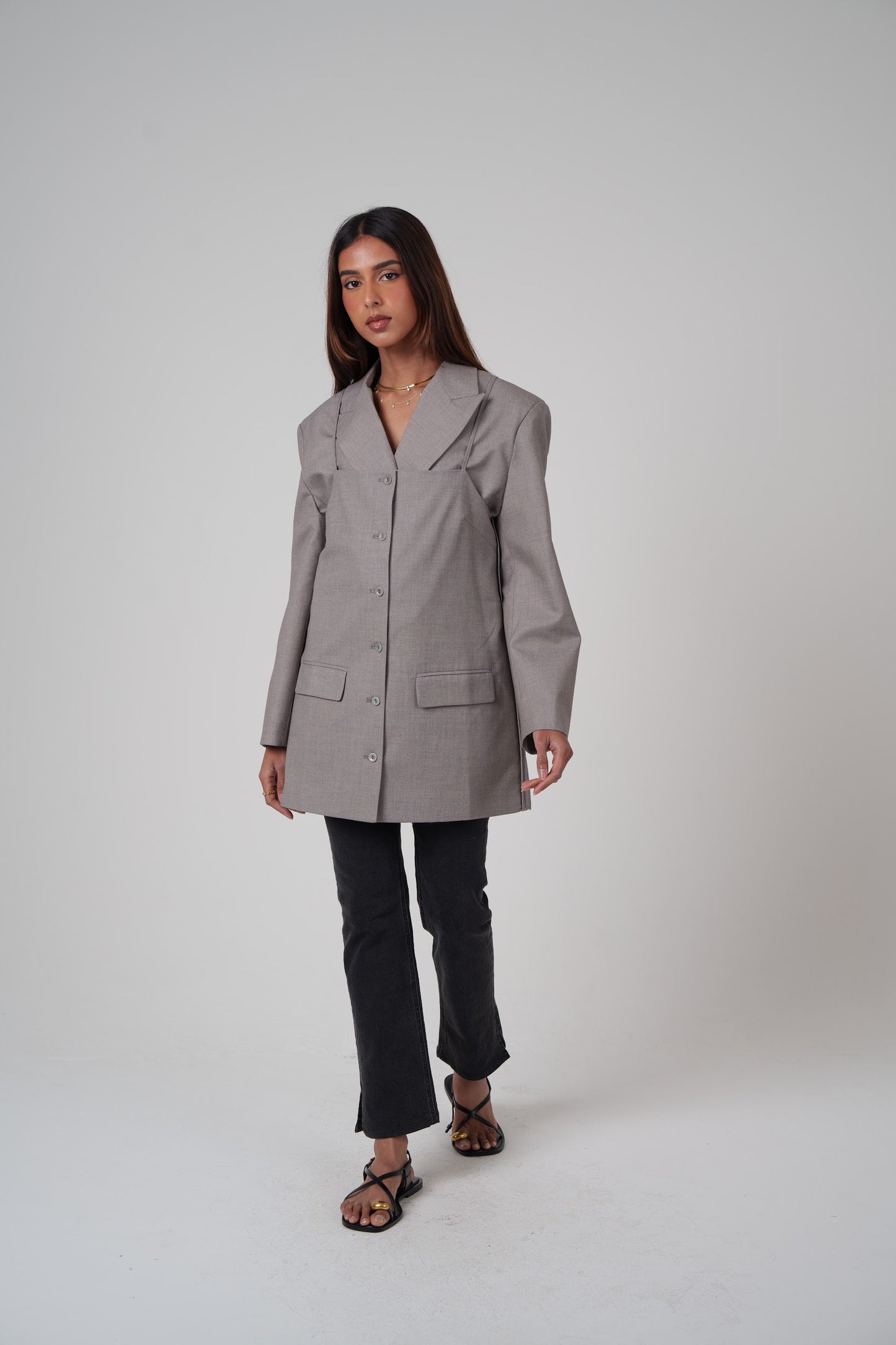 Structured Oversized 2 Piece Blazer