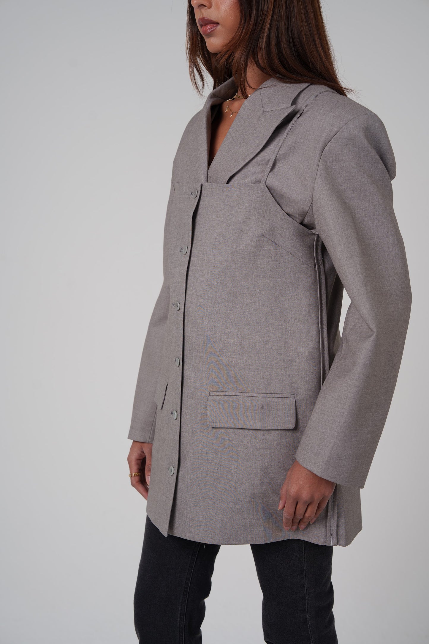 Structured Oversized 2 Piece Blazer