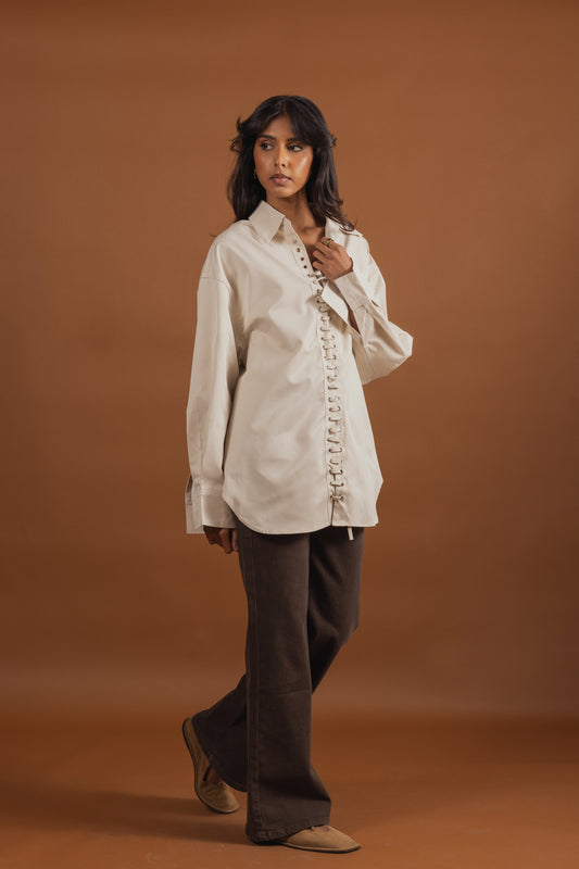 Corset Detail Shirt (3 colors)