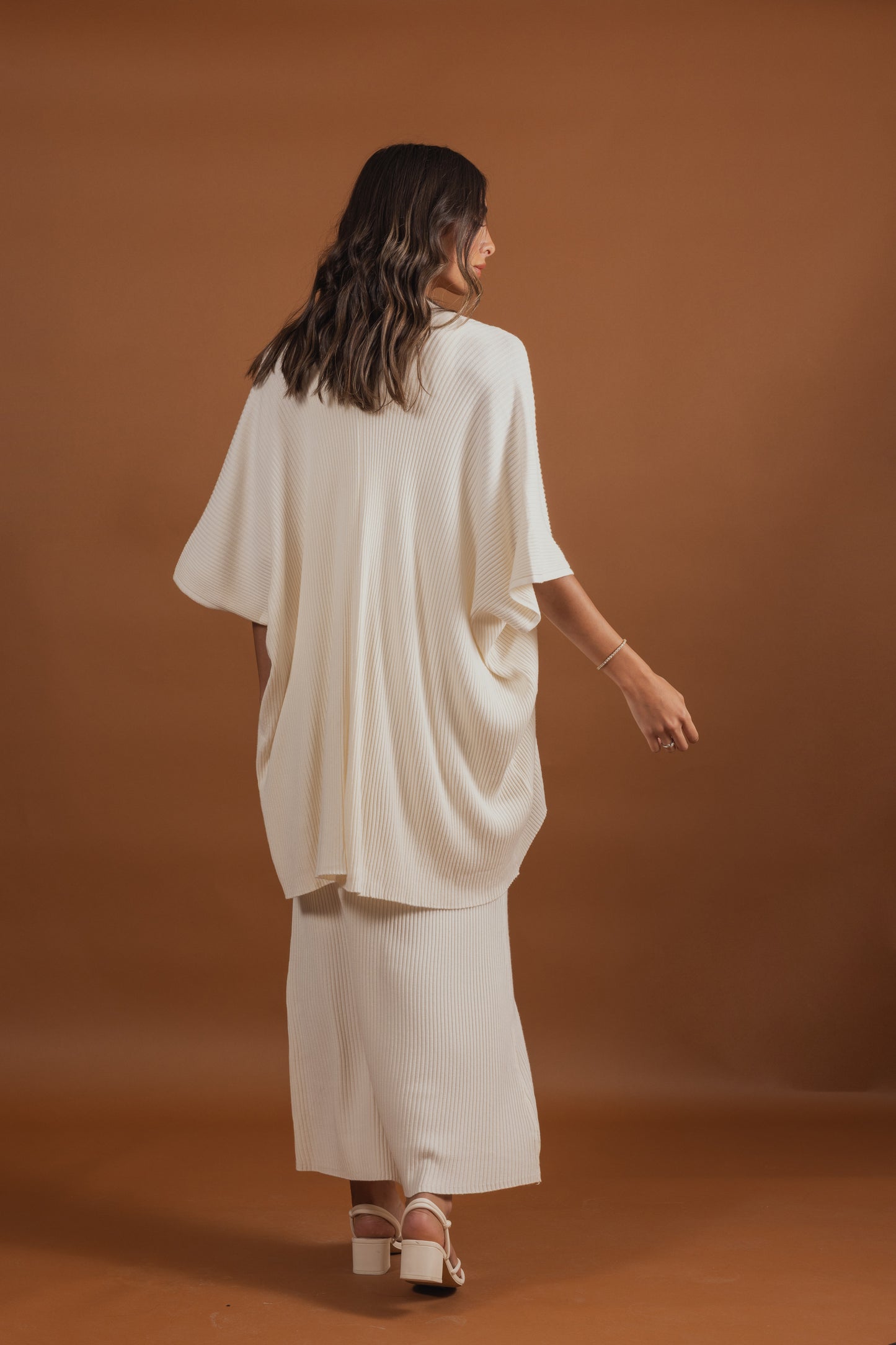 3 Piece Ribbed Skirt Set