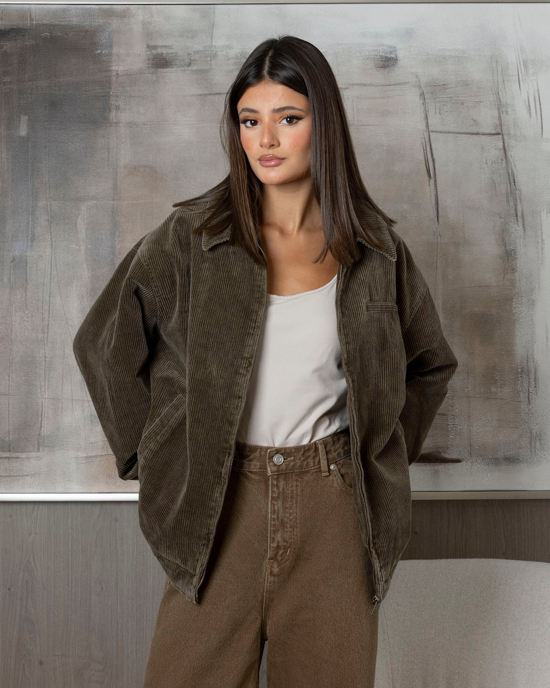 Corduroy Olive Jacket