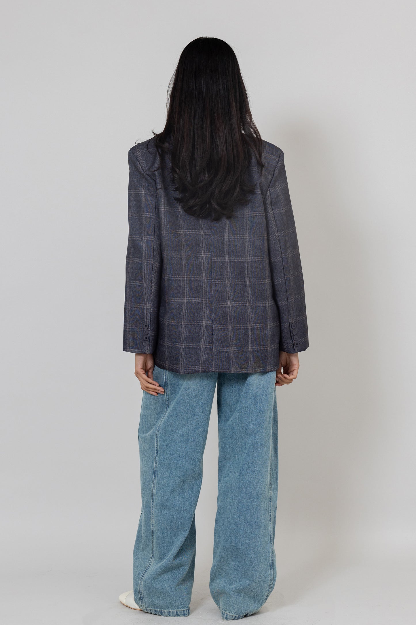 Overlay Checked Jacket