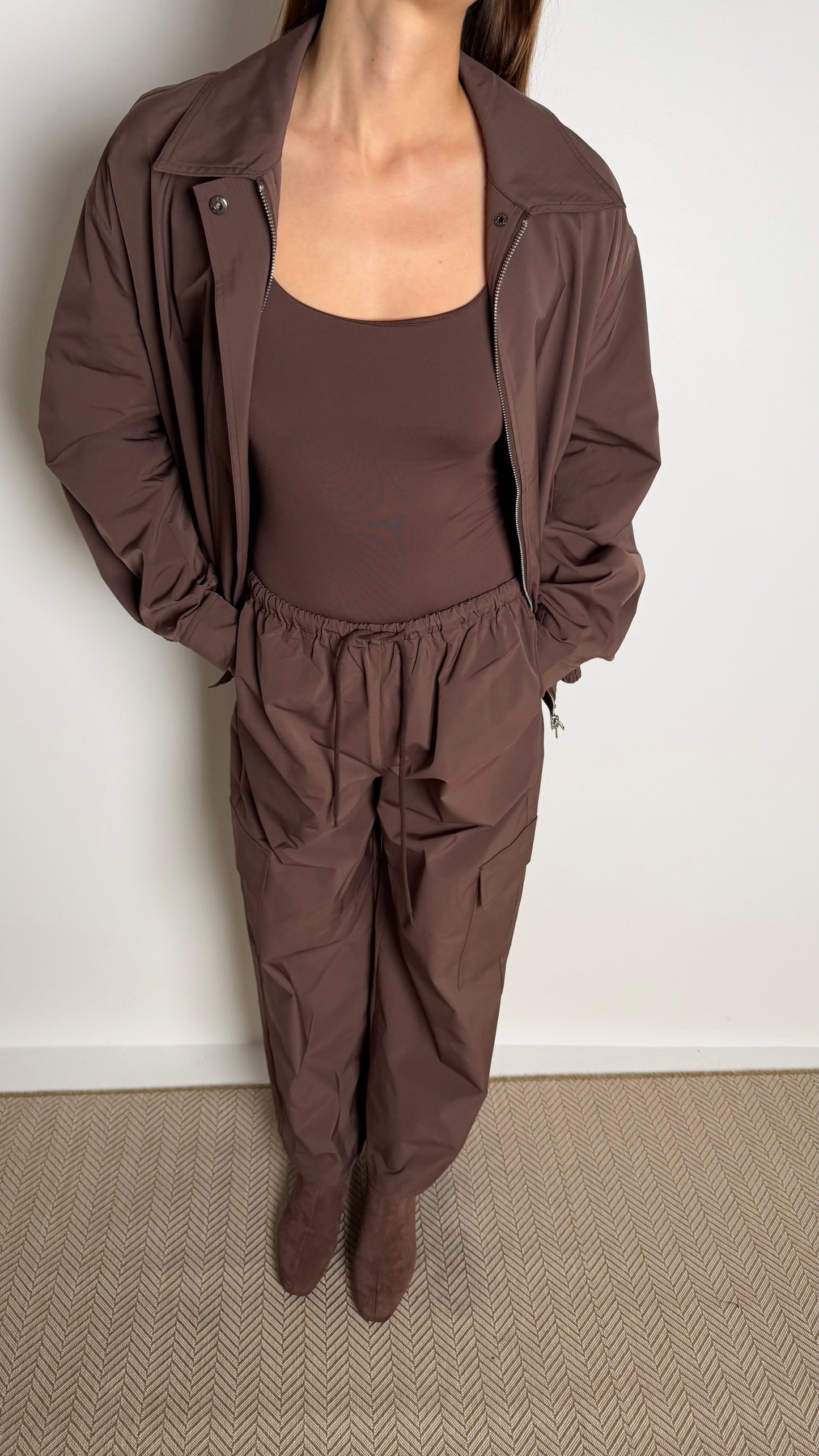 Brown/Maroon Bomber Set