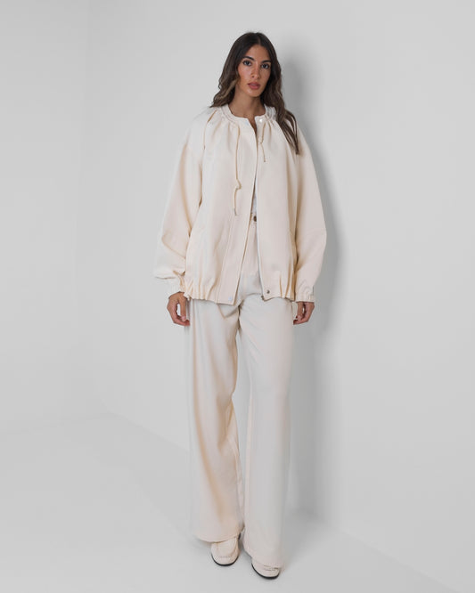 Beige Bomber Style Set