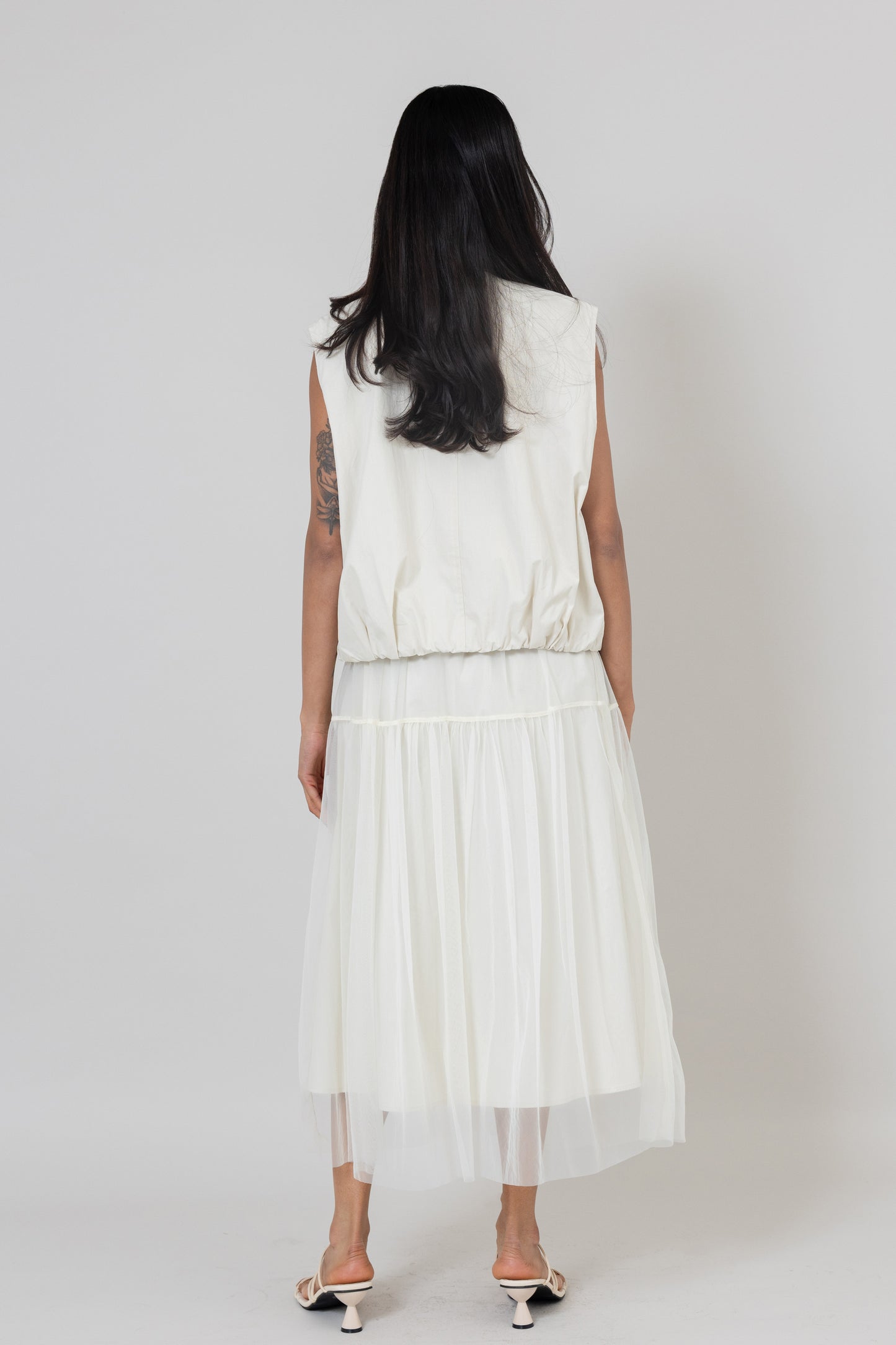 Tulle Skirt Skirt & Vest Set