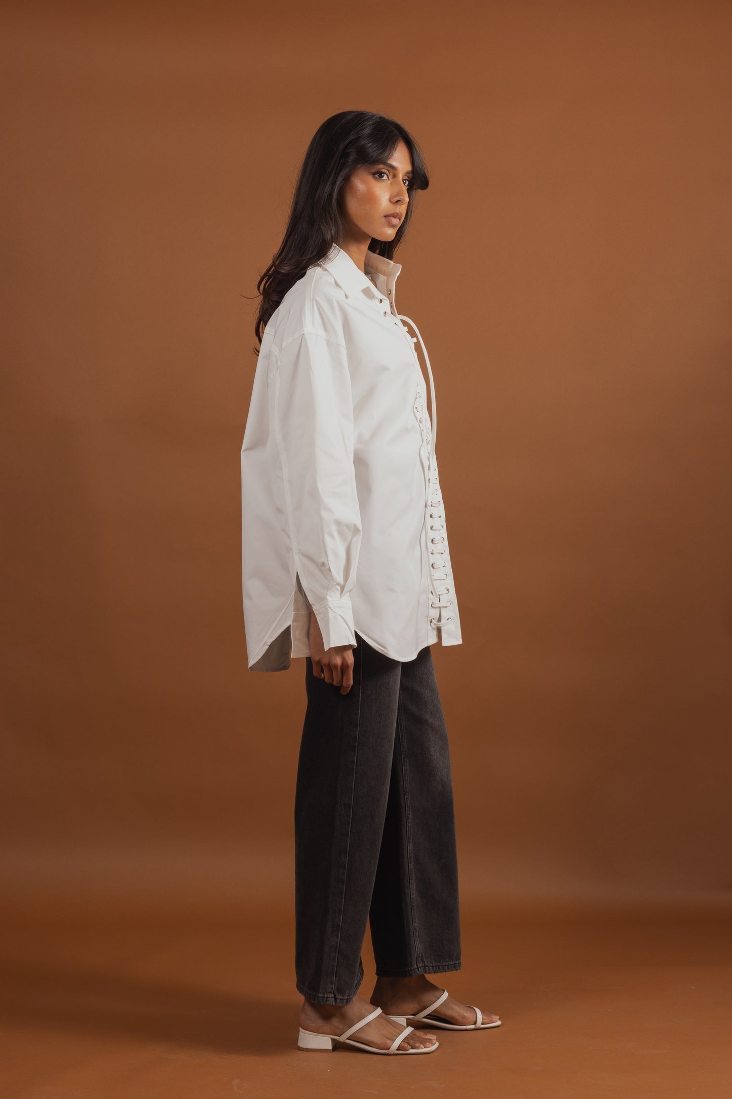 Corset Detail Shirt (3 colors)