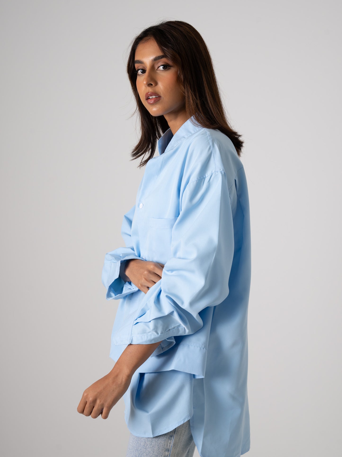 Layered Light Blue Shirt