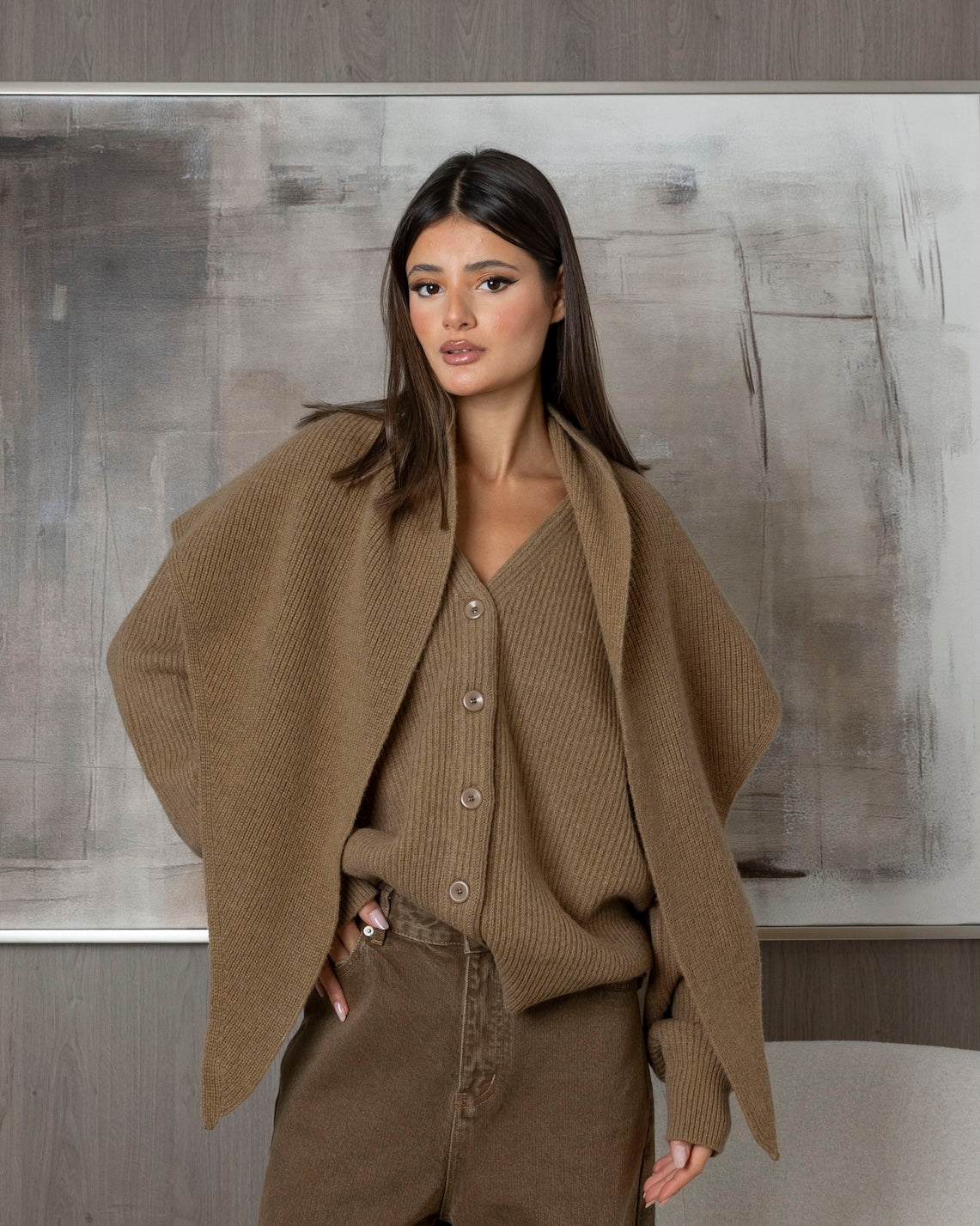 Knit with Jumper Style Wrap