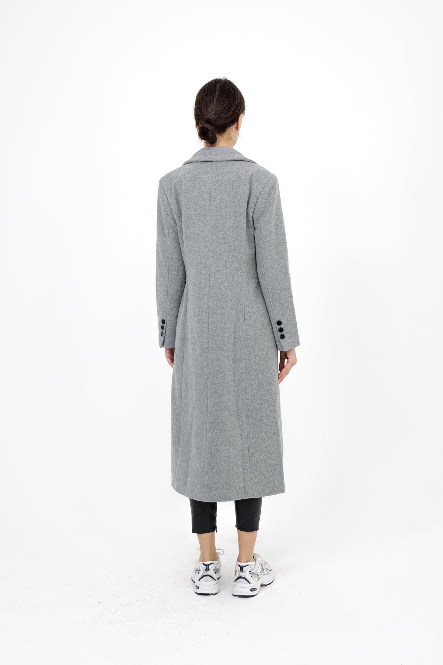 Grey Wool Long Coat