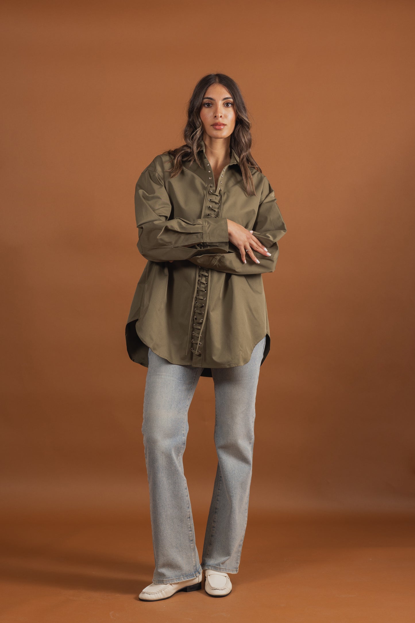 Corset Detail Shirt (3 colors)
