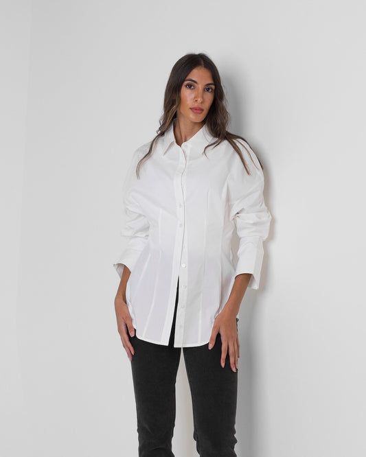 Waisted White Shirt