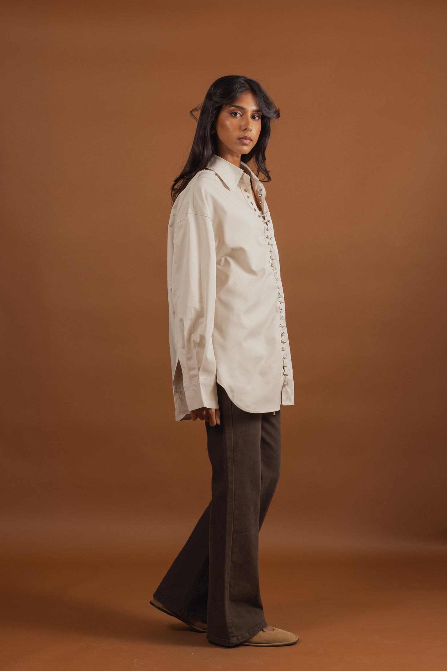 Corset Detail Shirt (3 colors)
