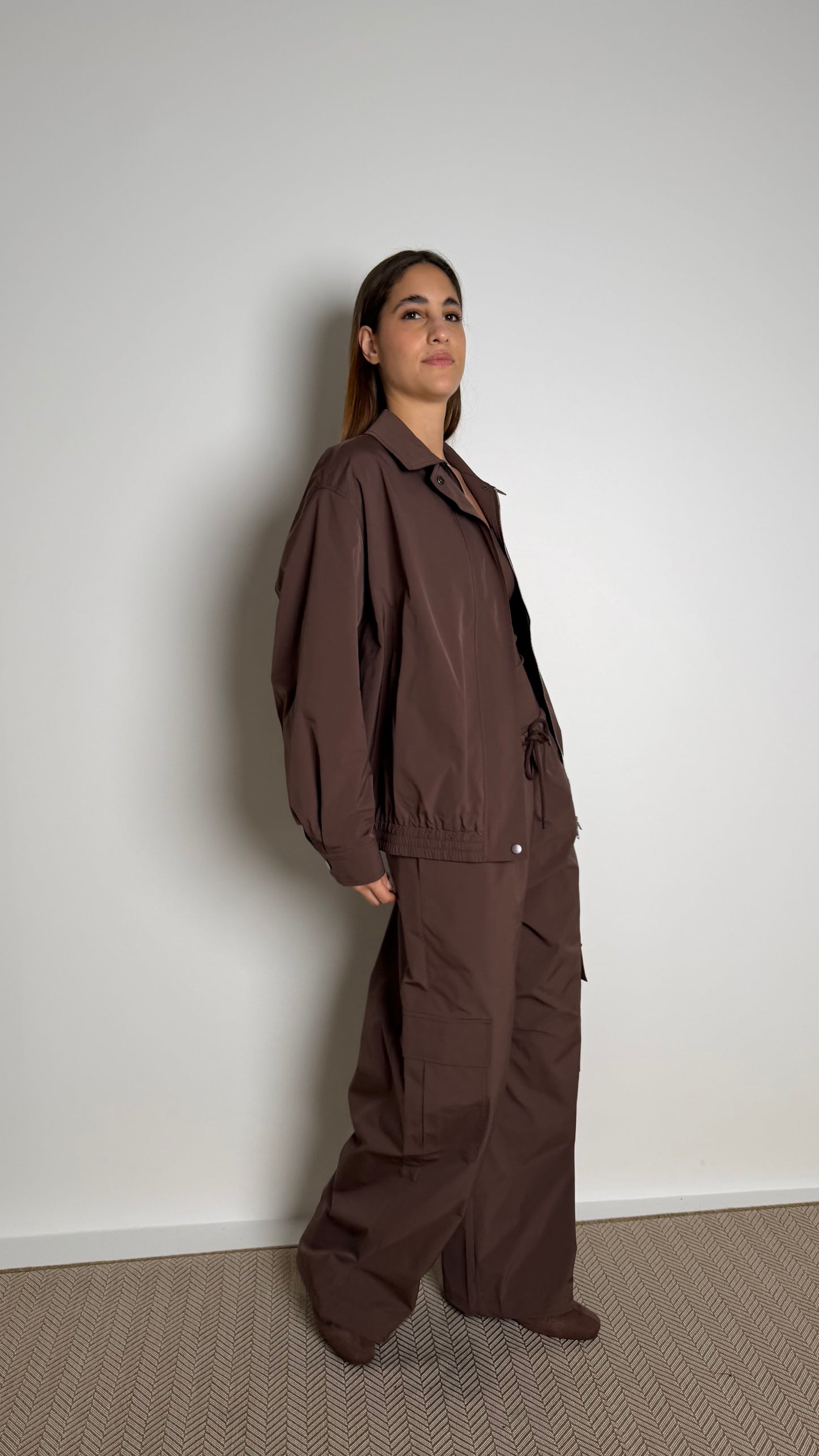 Brown/Maroon Bomber Set