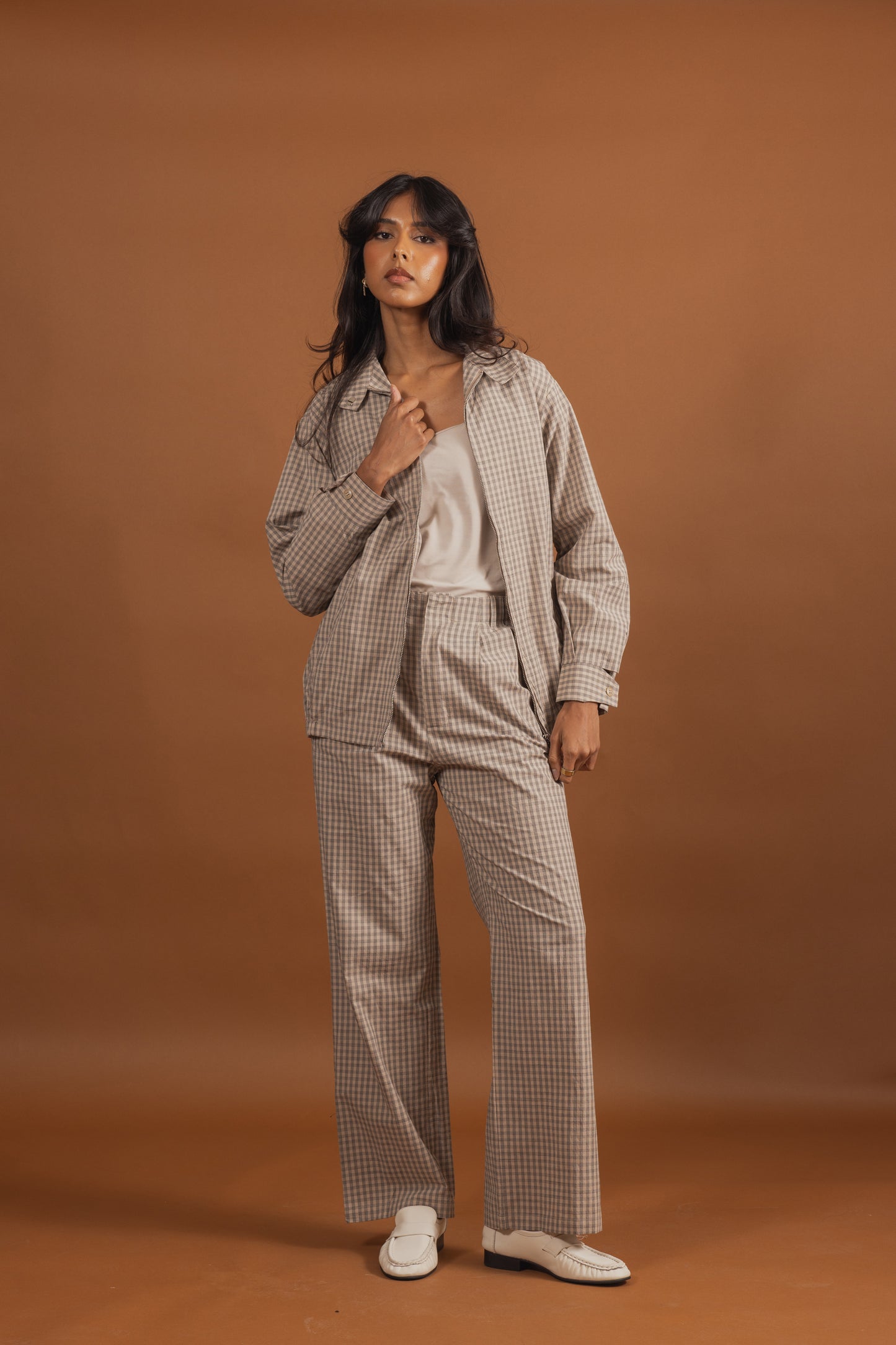 Light Cotton Plaid Set