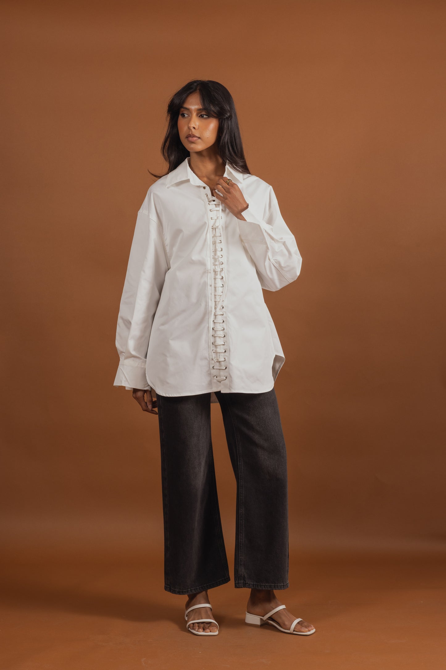 Corset Detail Shirt (3 colors)