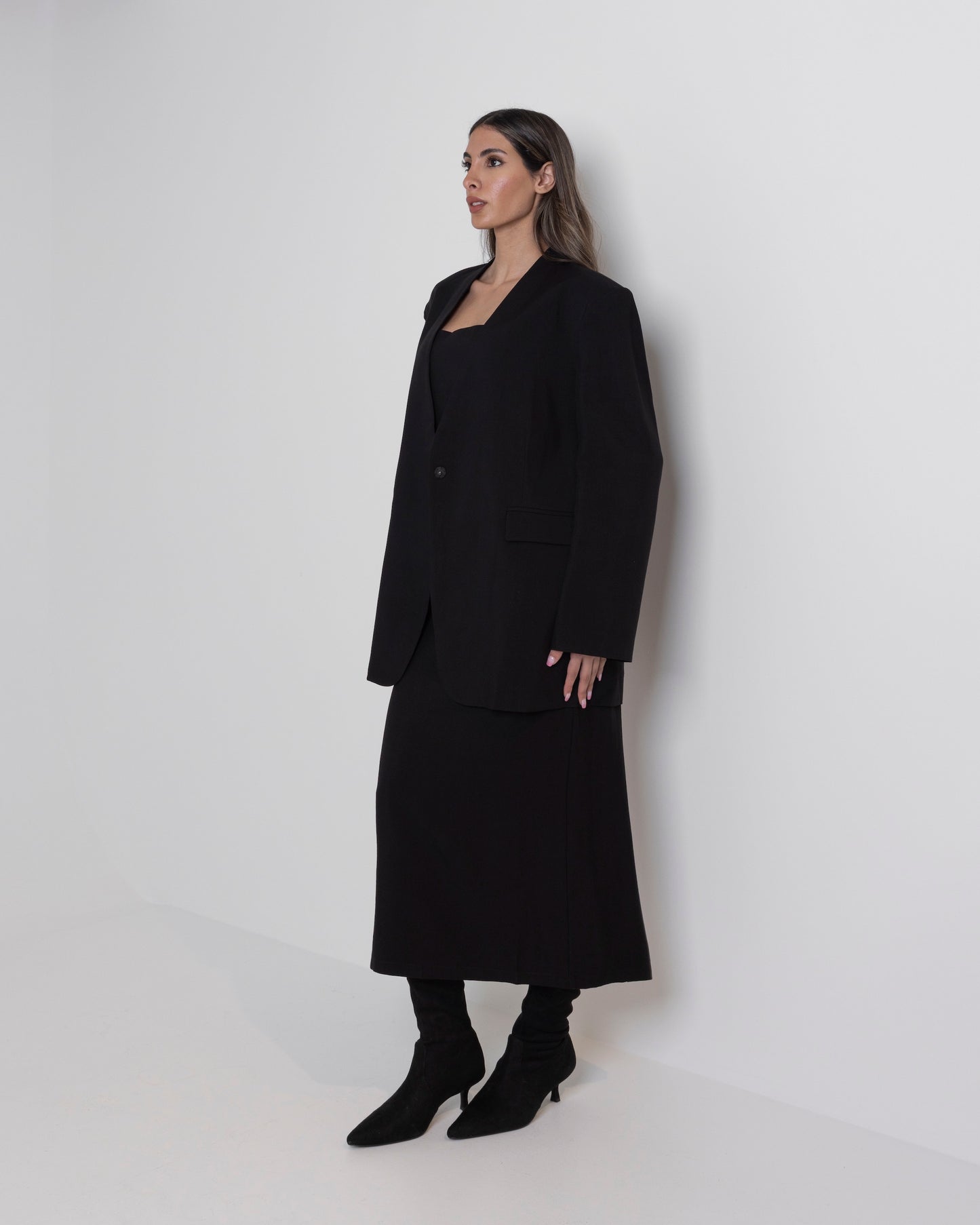 Black Blazer & Dress Set