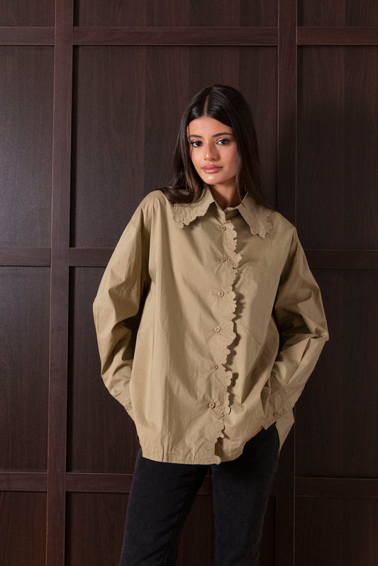 Shirt with Floral Detail