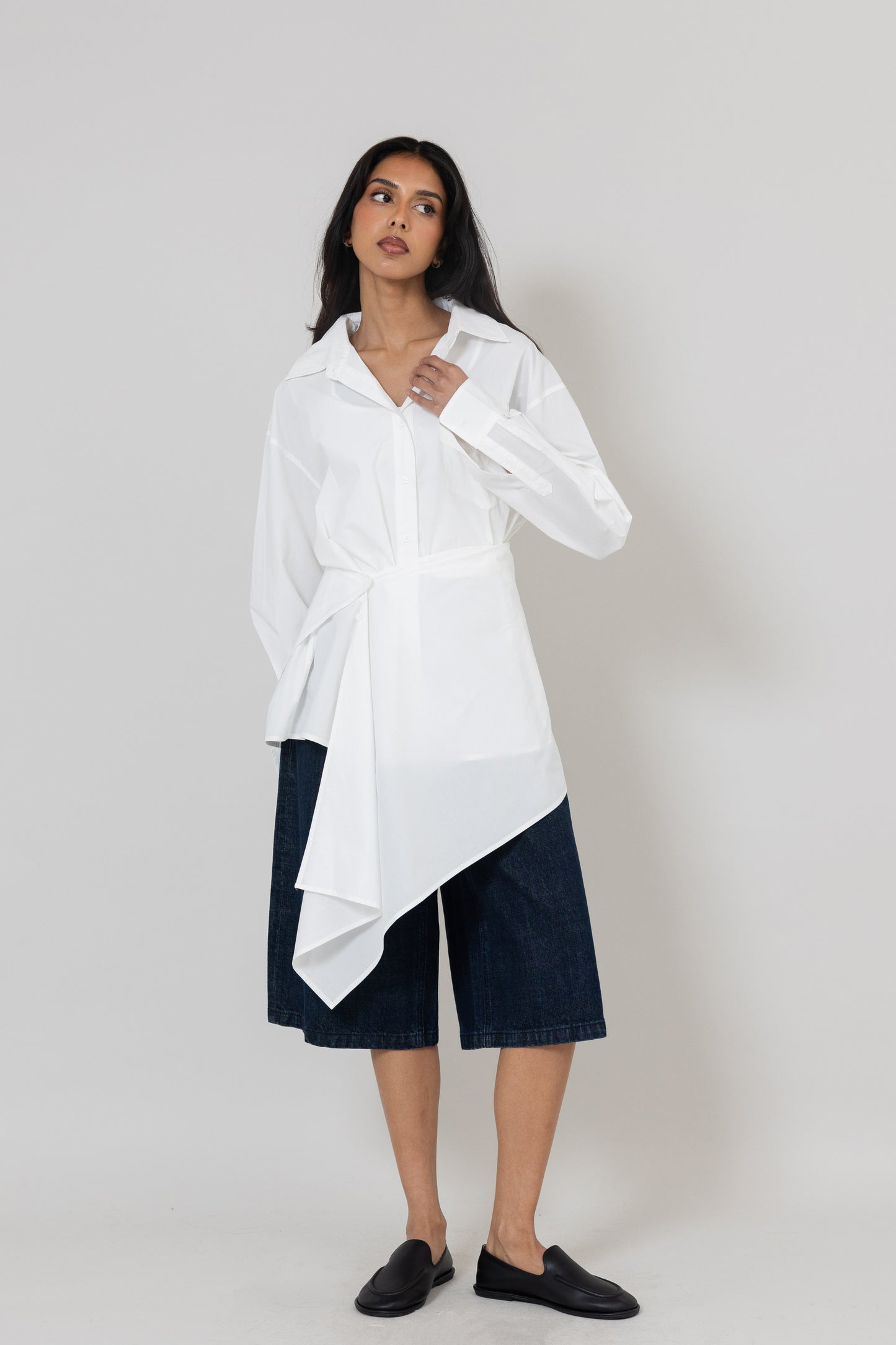Asymmetric Wrap Shirt