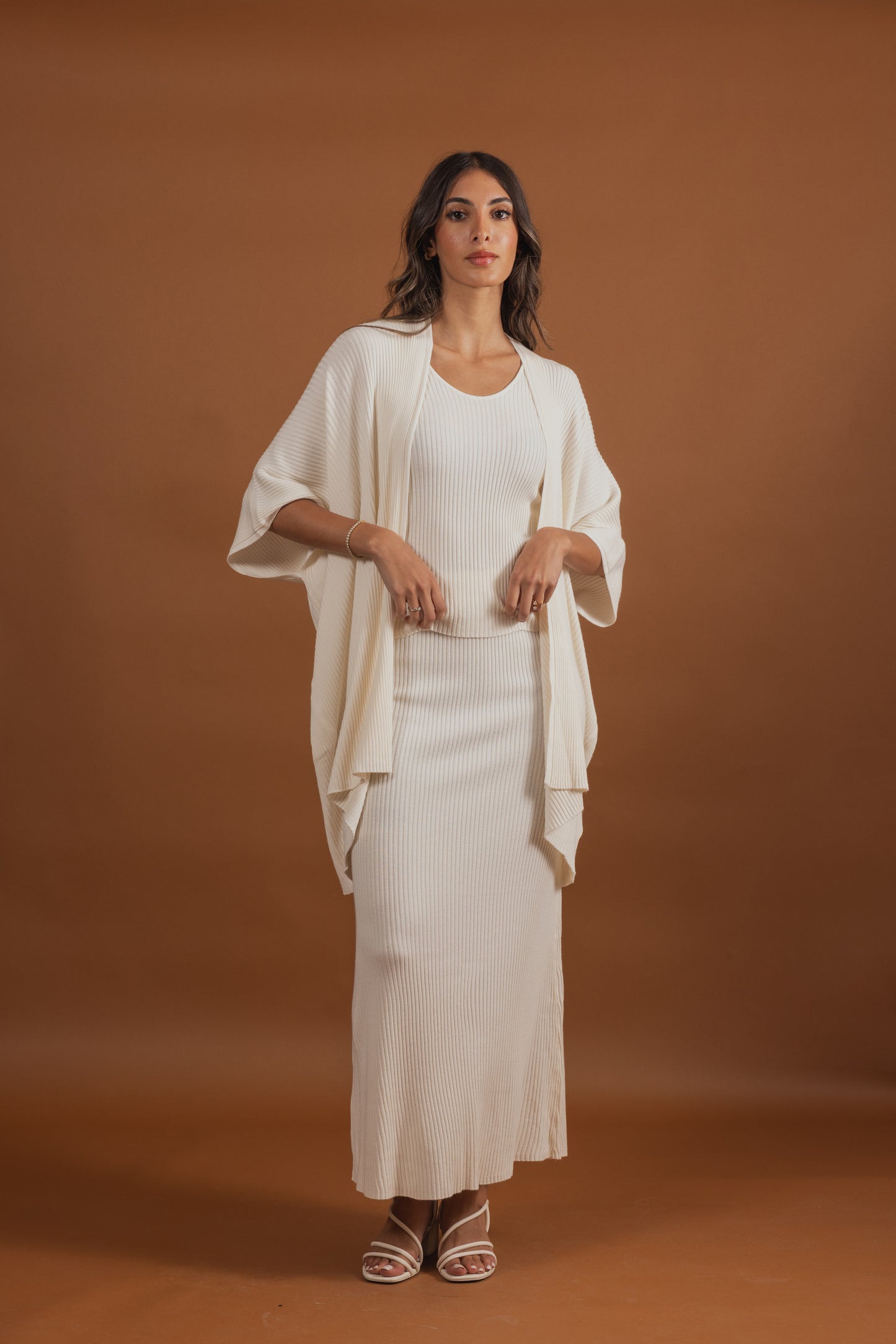 3 Piece Ribbed Skirt Set