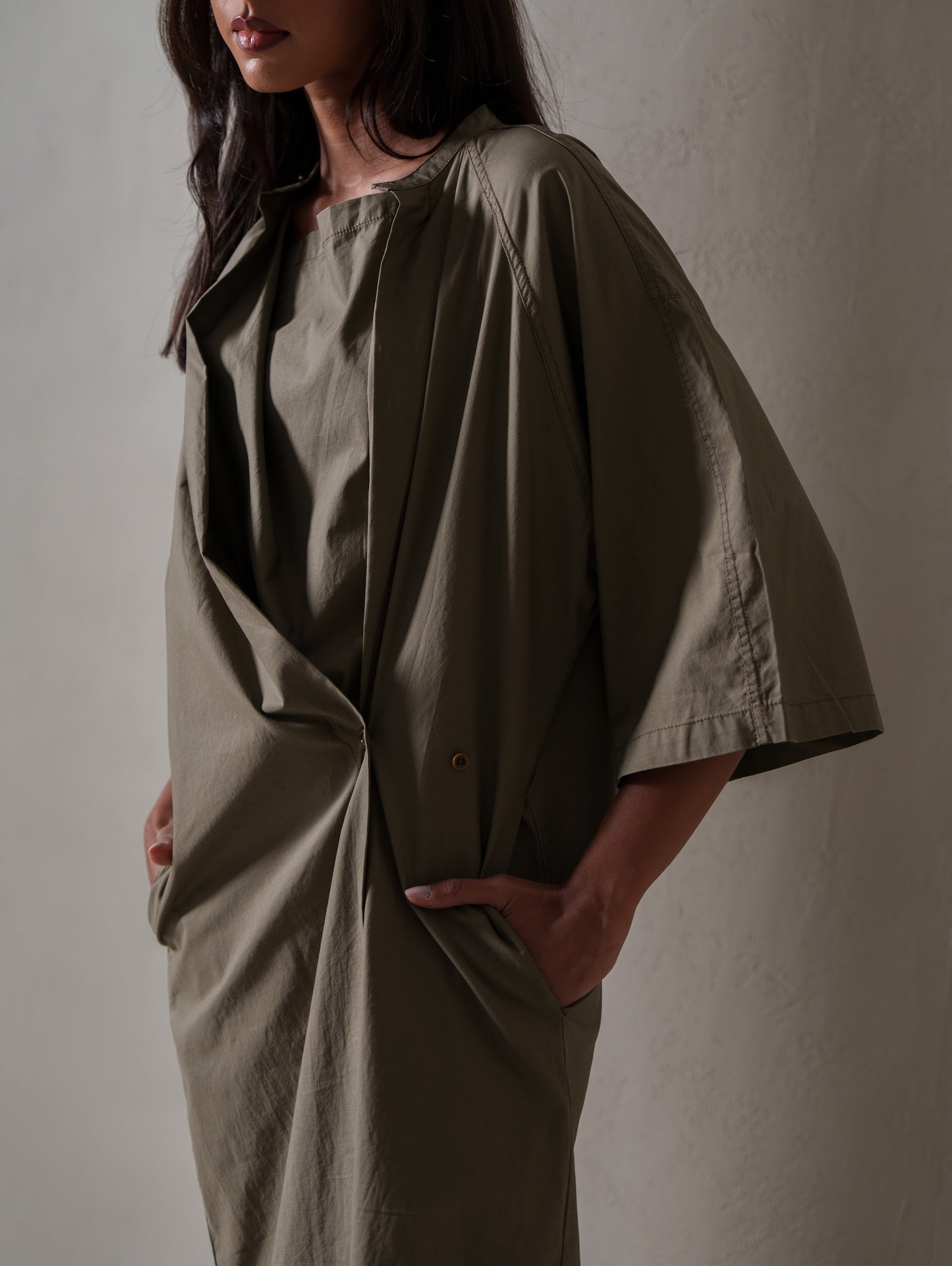 Soft Short Sleeve Midi Dress