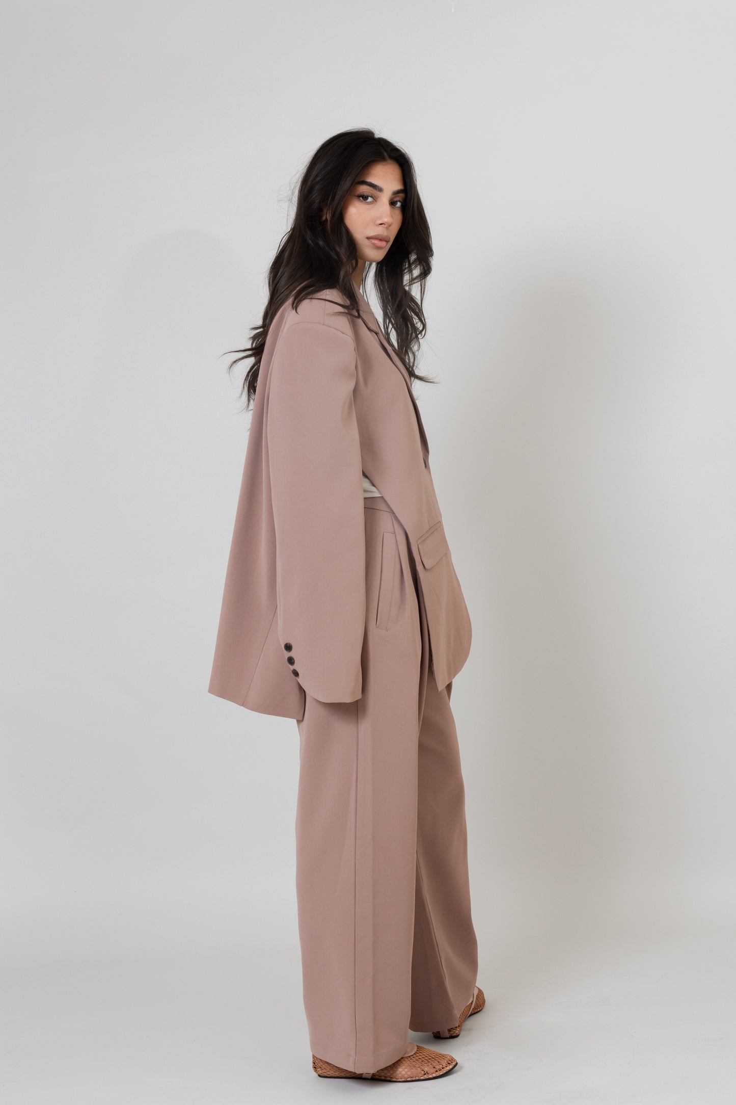 Nude Wrap Suit Set