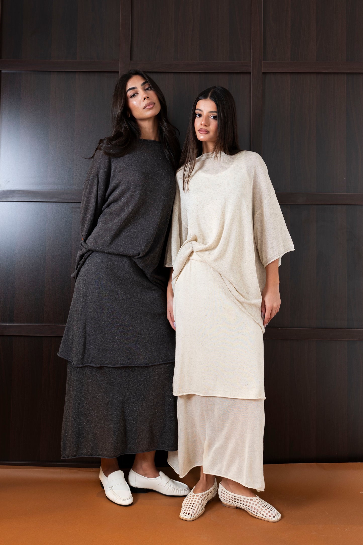 Skirt & Top Light Knit Set