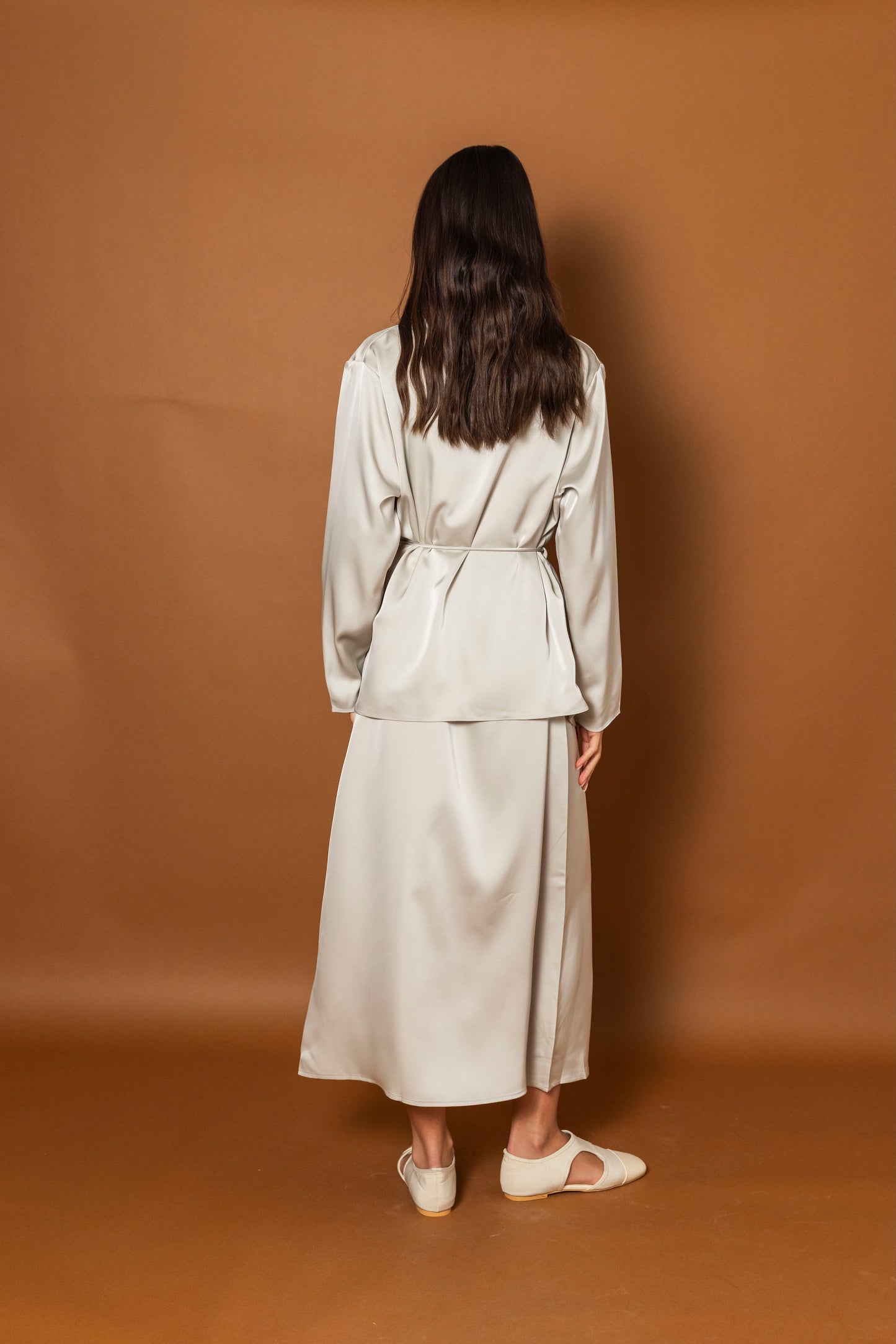 Silk Dress & Jacket Set