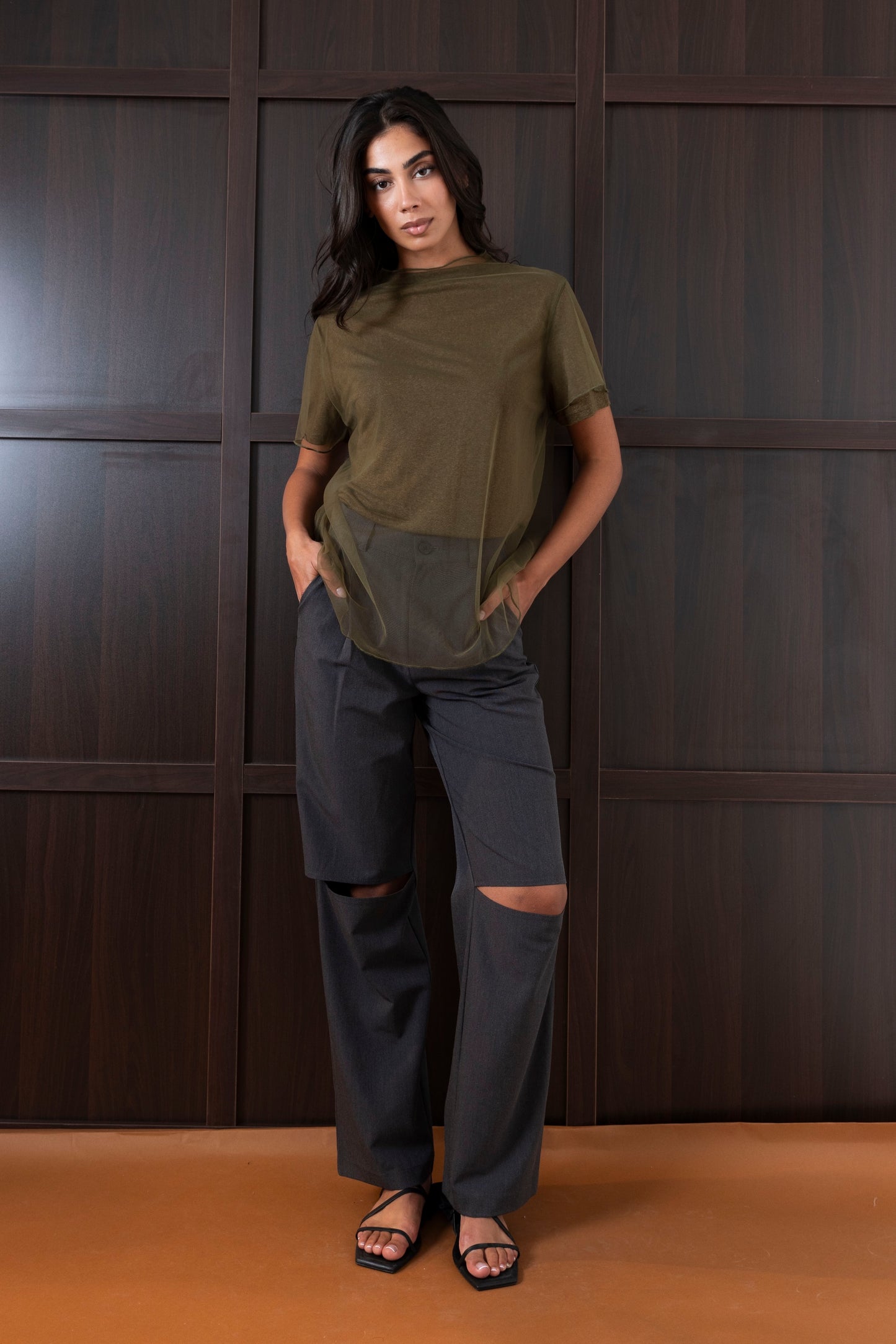 Cotton Tops with Sheer