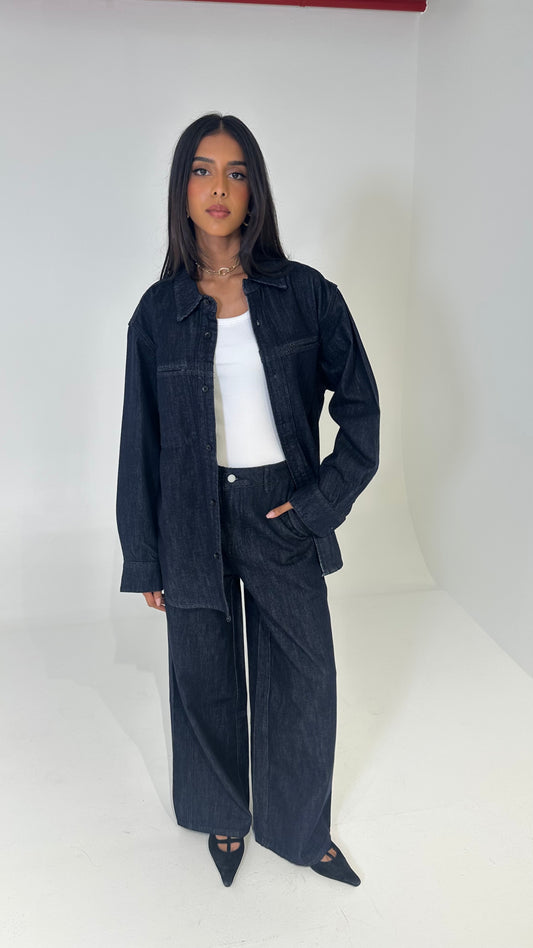 Dark Blue Denim Set