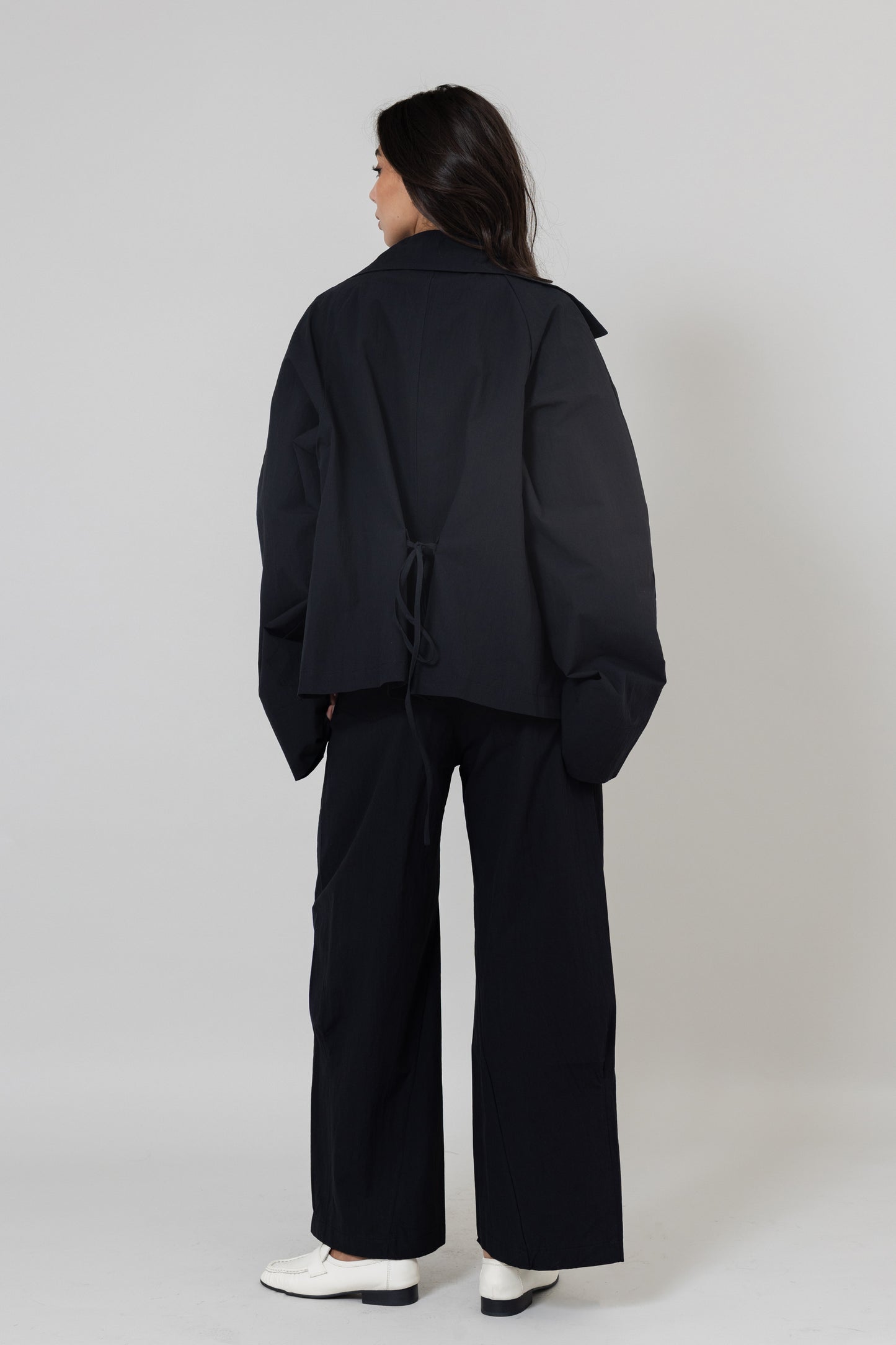Black Short-Trench Set