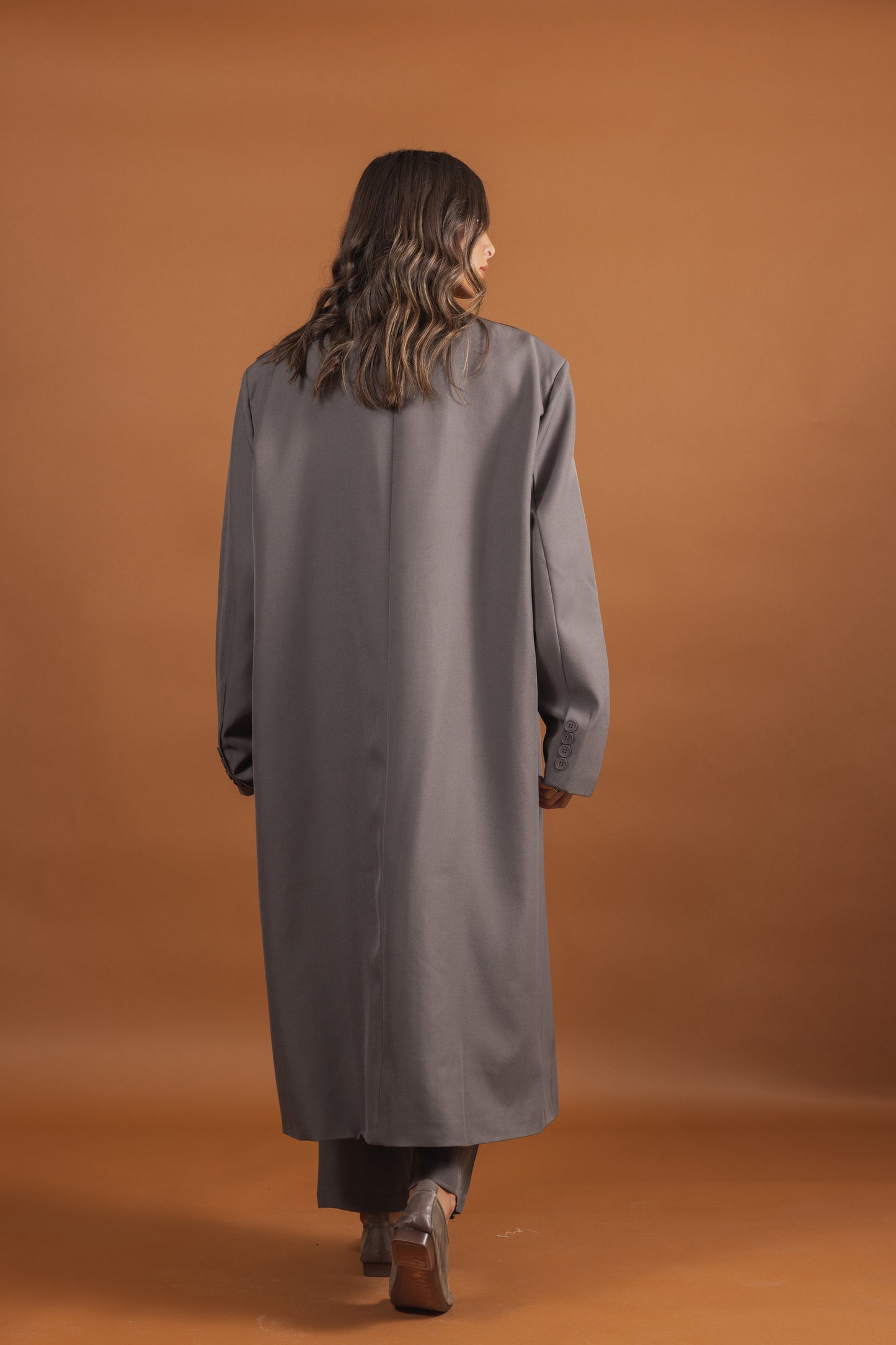 Long Blazer Bicolor Set