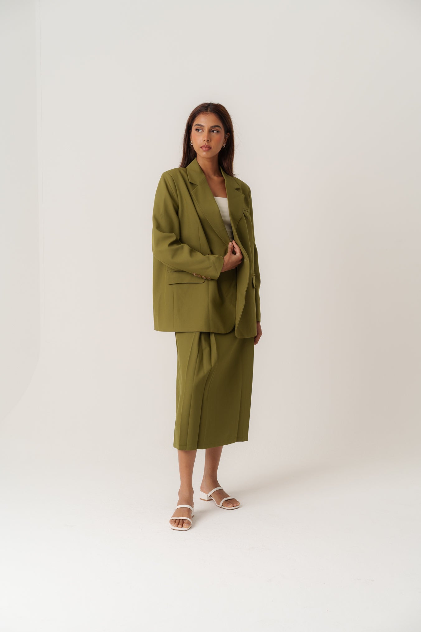 Green Blazer Set