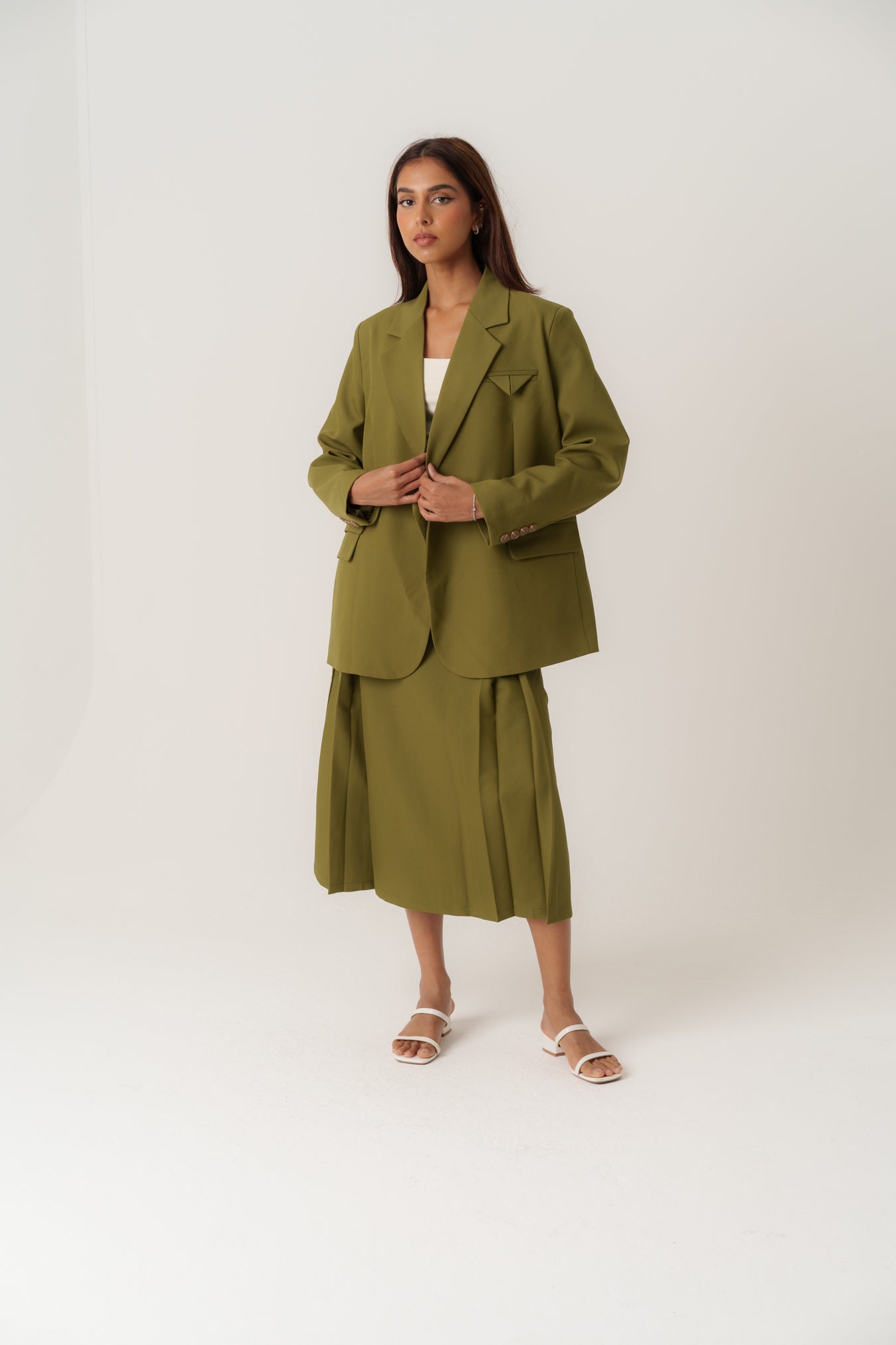 Green Blazer Set