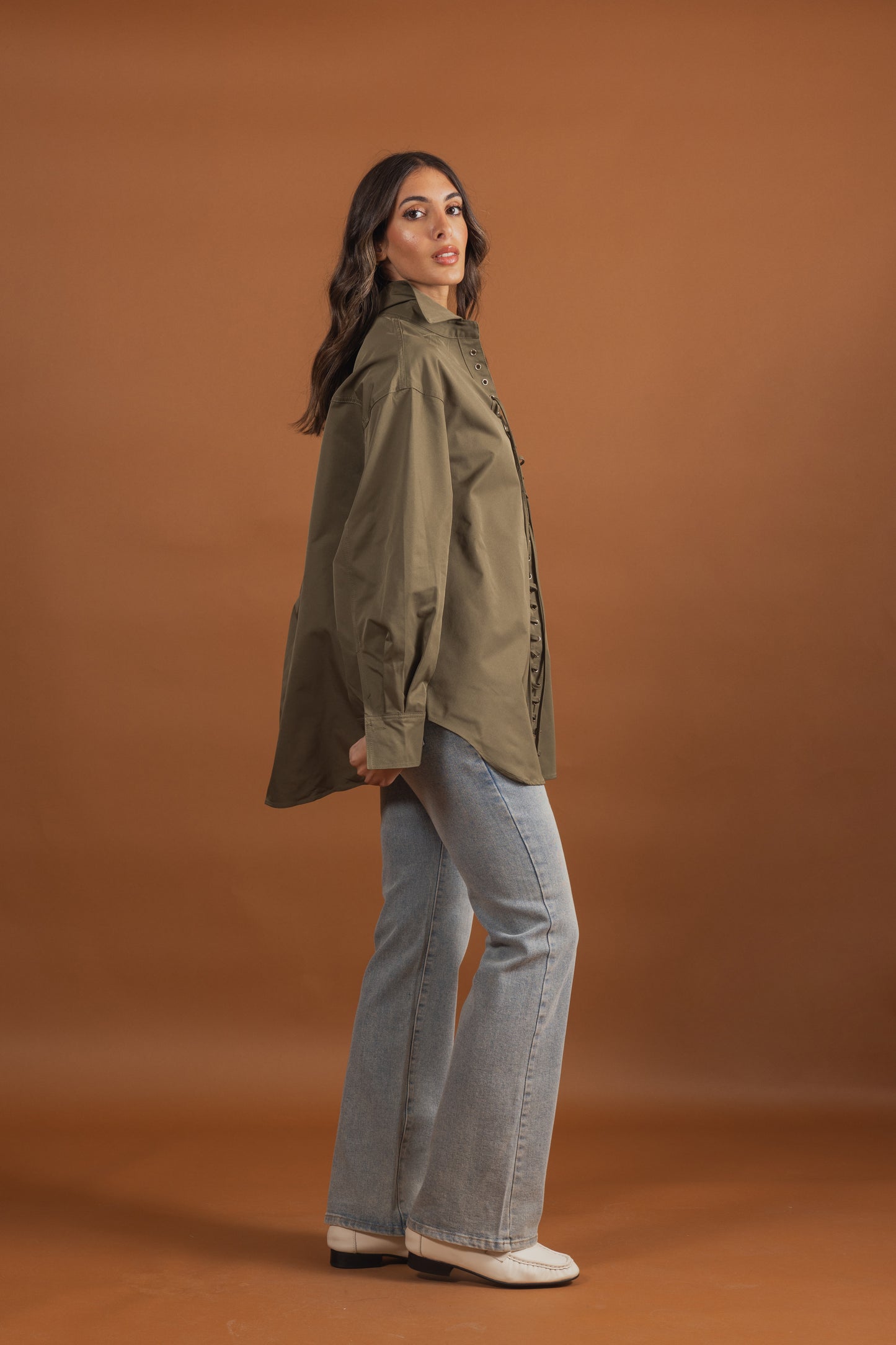 Corset Detail Shirt (3 colors)