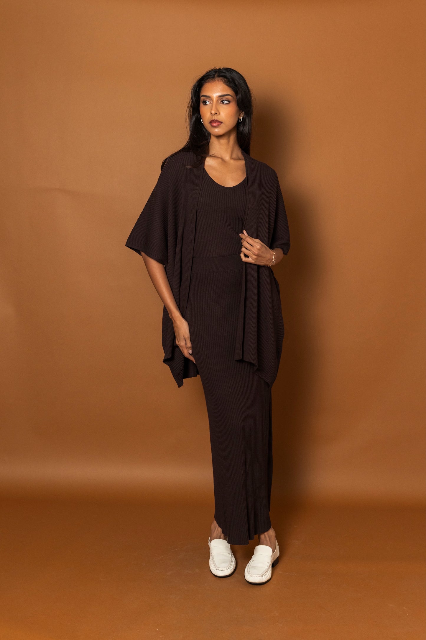 3 Piece Ribbed Skirt Set