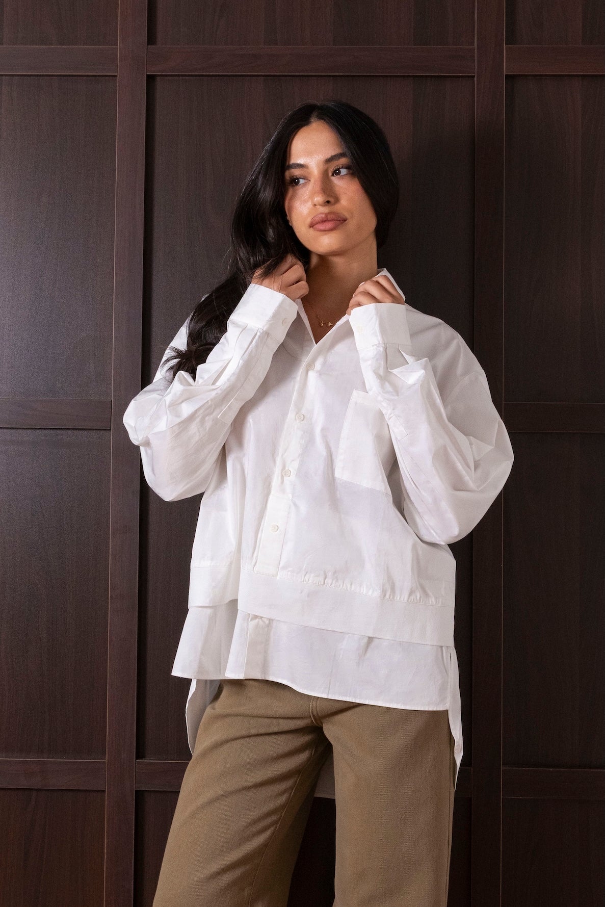 Layered White Shirt