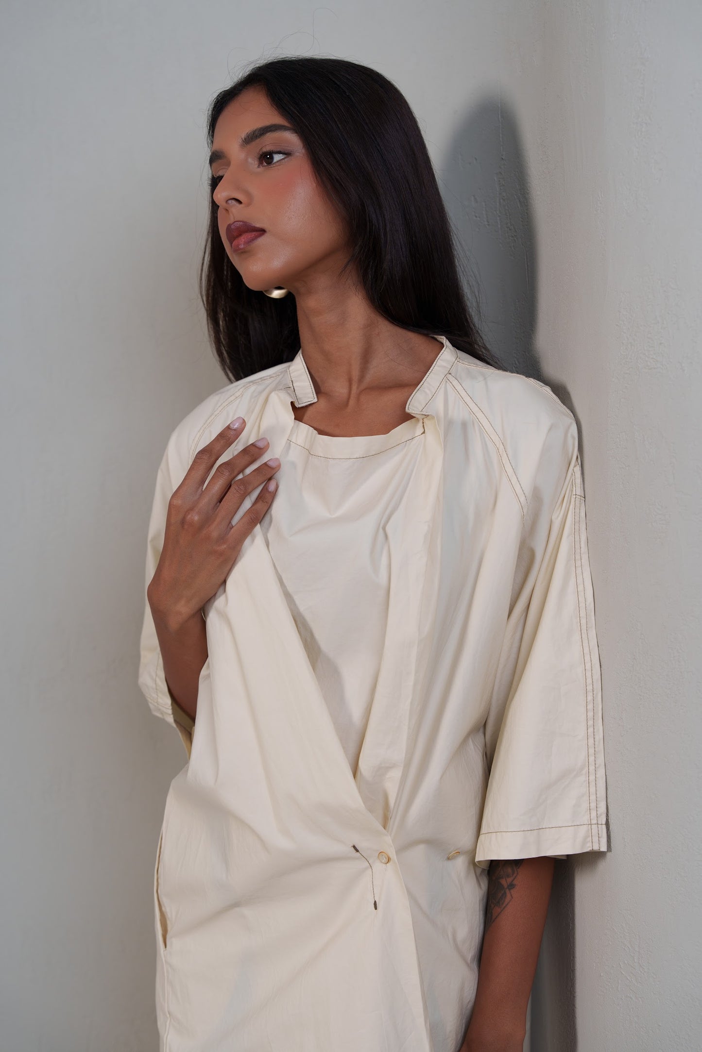 Soft Short Sleeve Midi Dress