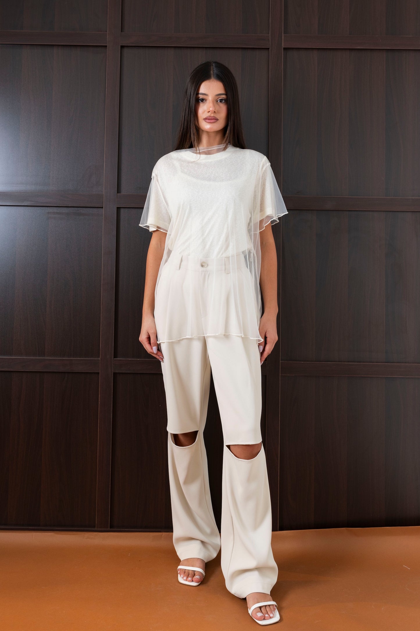 Cotton Tops with Sheer