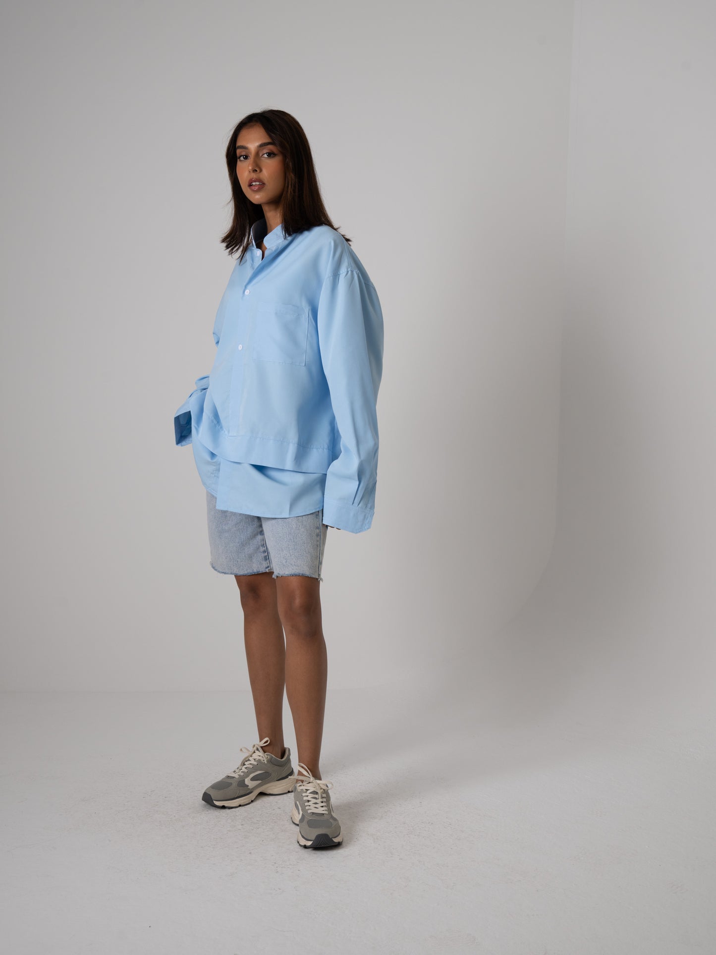 Layered Light Blue Shirt