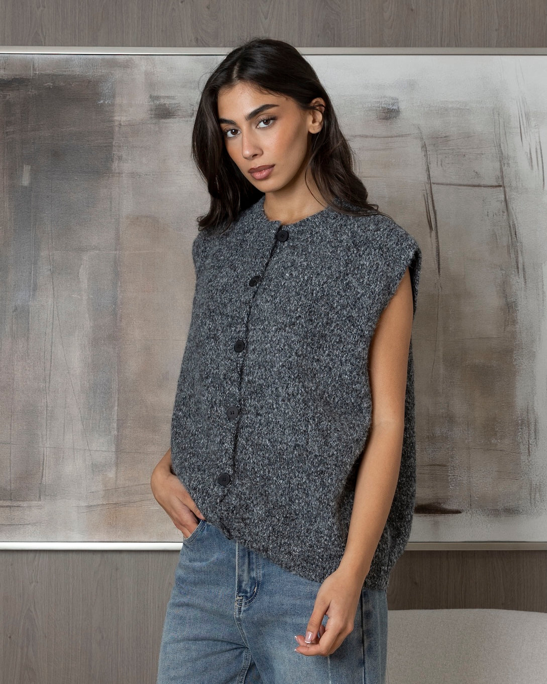 Oversized Cardigan Vest (3 Colors)