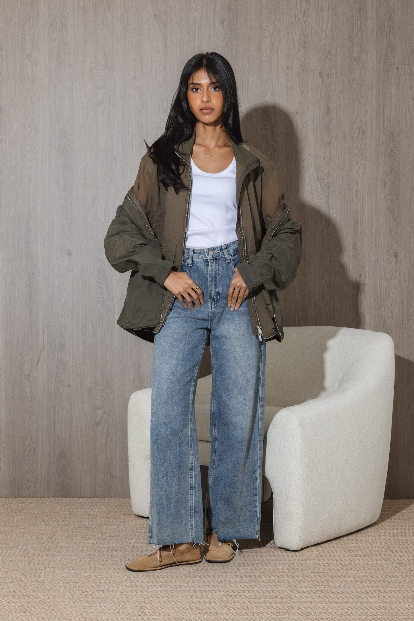 Washed Olive Double Jacket