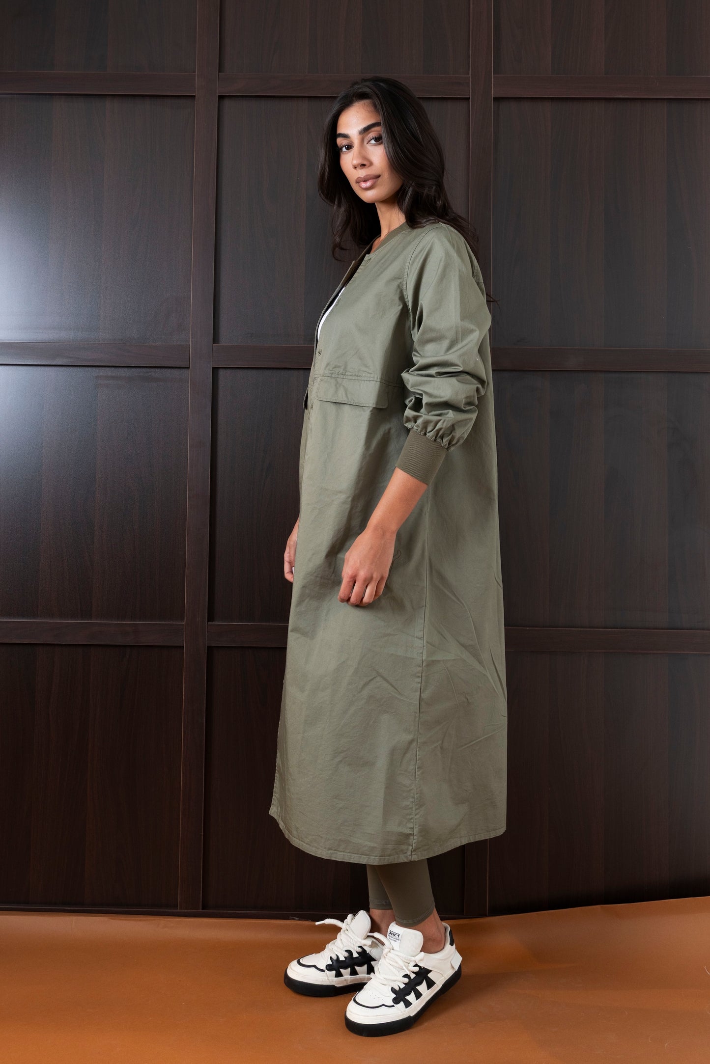 Long Olive Jacket